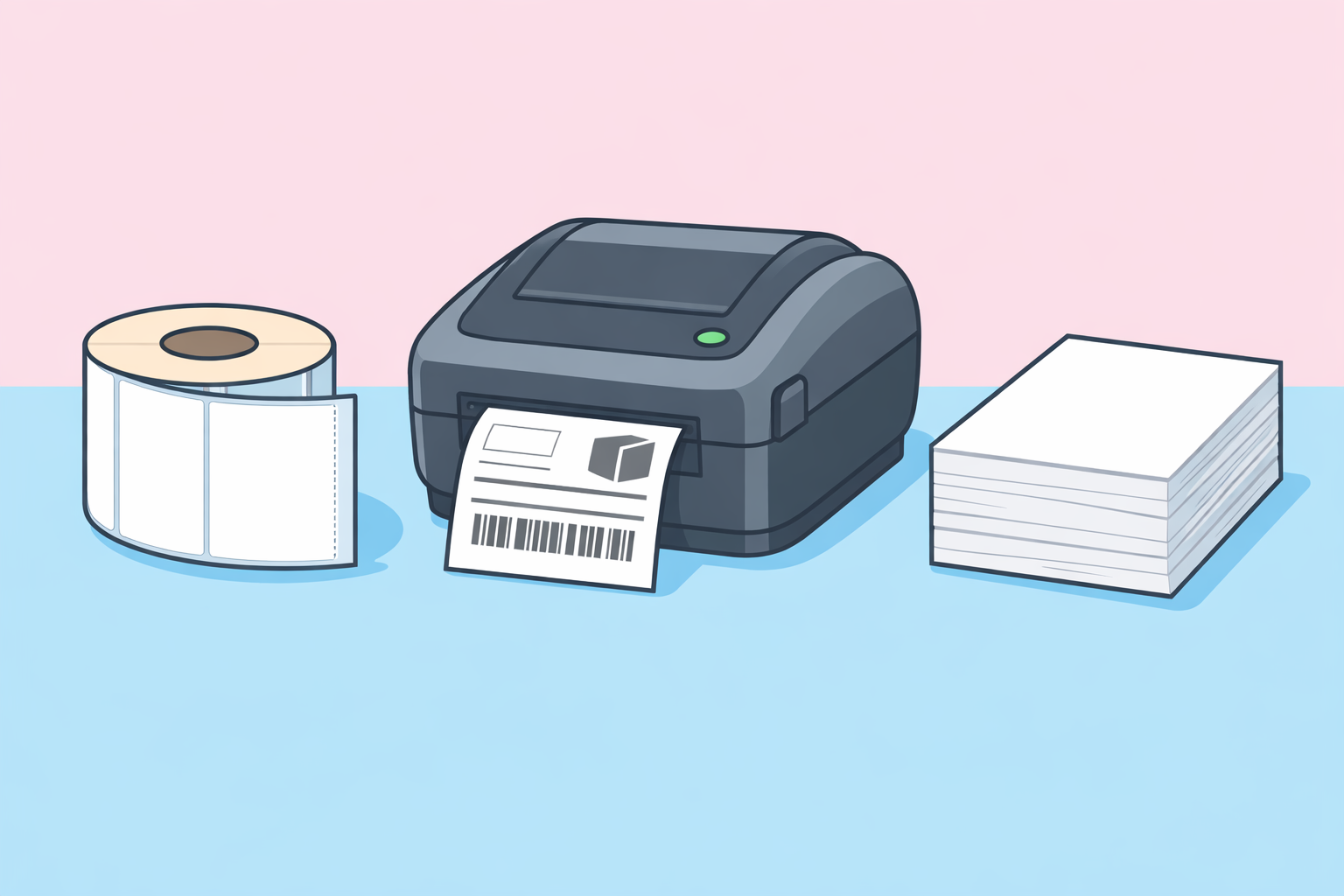 Roll or fanfold labels: which option is best for your label printer?