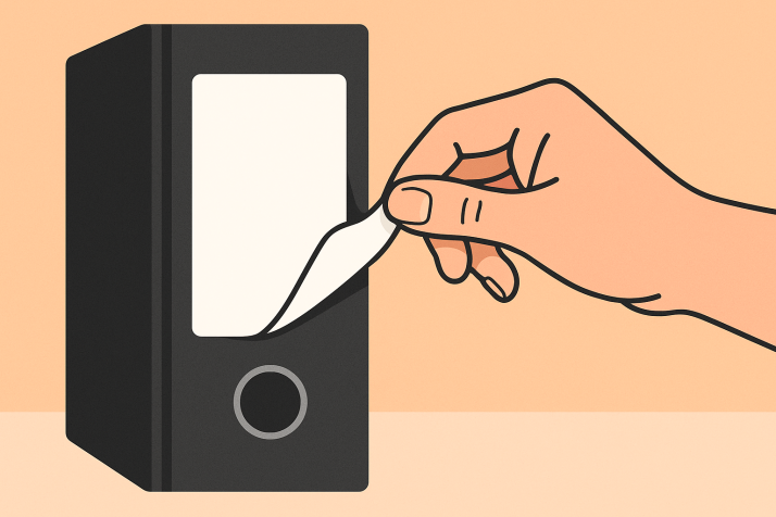 Dymo labels with removable adhesive