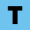 Brother Btag-L31 compatible label tape black on light blue 12mm