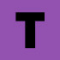 Brother Btag-F31 compatible label tape black on purple 12mm