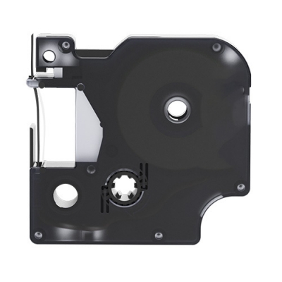 Dymo 40912 compatible labeltape, red on transparent, 9mm x 7m