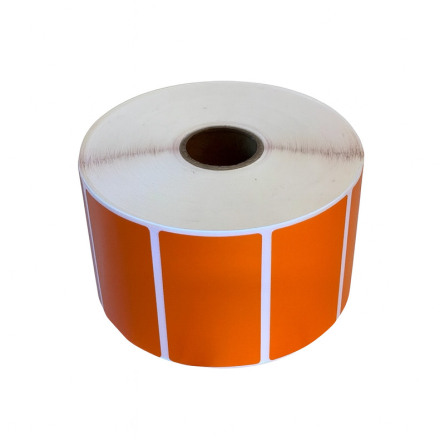 JINO orange labels, 57 x 32mm, 1500 labels
