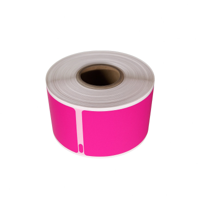 Dymo 99012 compatible labels pink, 36 x 89mm, 260 labels