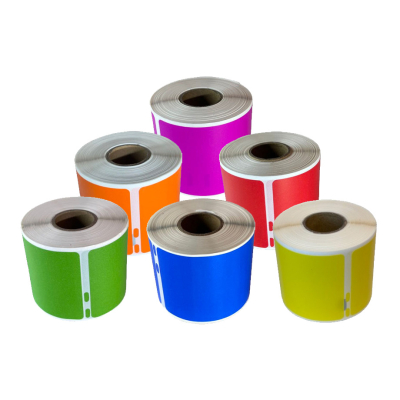 Dymo 99014 compatible labels rainbow box, 101 x 54mm, 6x 220 labels