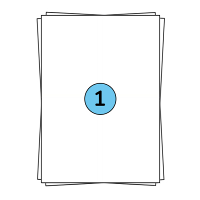 A4 sheet labels 210 x 296 mm, 100 labels