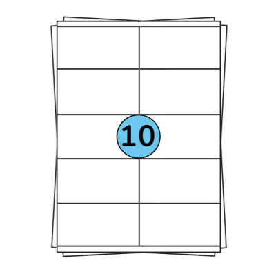A4 sheet labels 105 x 57 mm, 1,000 labels