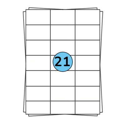 A4 sheet labels 70 x 42 mm, 2,100 labels