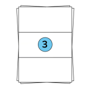 A4 sheet labels 210 x 99 mm, 300 labels