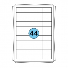 A4 sheet labels 48 x 25 mm, 4,400 labels
