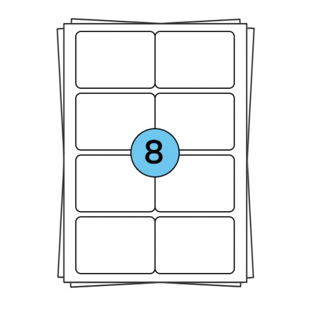 A4 sheet labels 99 x 68 mm, 800 labels