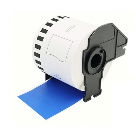 Brother DK-22205 compatible labels blue, 62mm x 30,48m