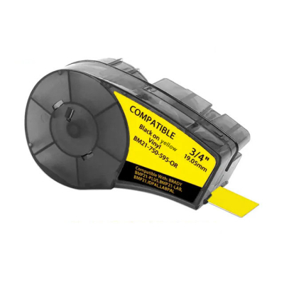 Brady M21-750-595-YL compatible letter tape