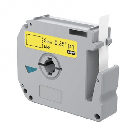 Brother M-K621 compatible labeltape, black on yellow, 9mm x 8m