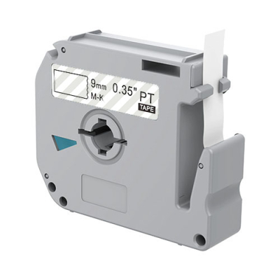 Brother M-K121 compatible labeltape, black on clear, 9mm x 8m