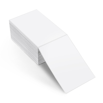 Fanfold shipping labels