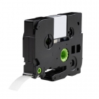 Brother TZe-136 compatible labeltape, green on clear, 12mm x 8m